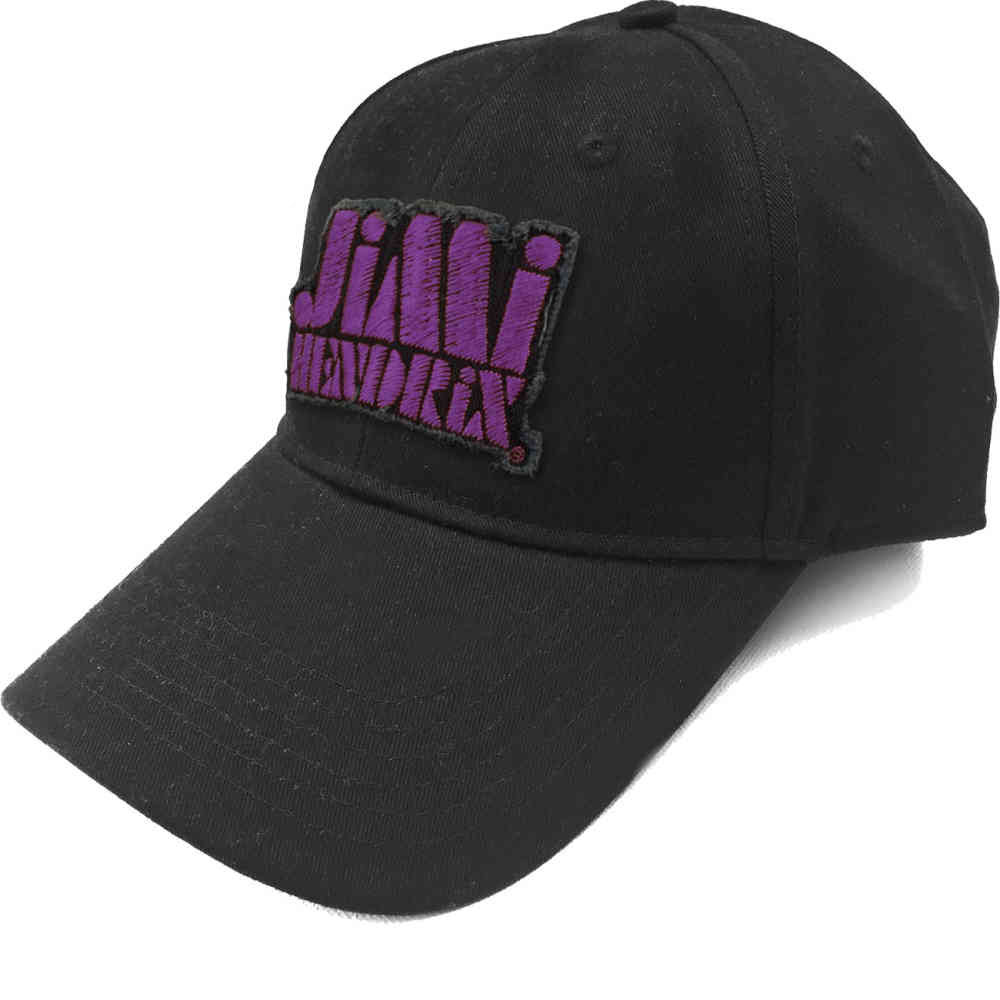 Jimi Hendrix - Purple Stencil Logo Baseball pet - Zwart